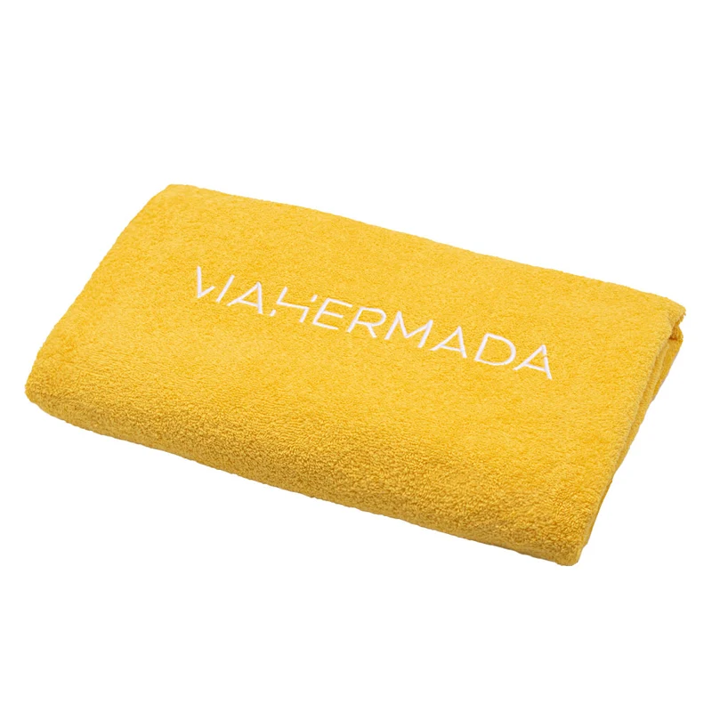 VIAHERMADA Serviette de plage Jaune EN CADEAU