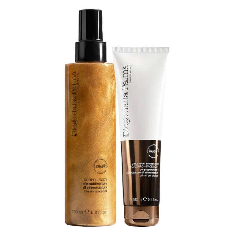 Diego dalla Palma Huile Sublimatrice de Bronzage Corps 200ml Gel Préparateur et Sublimateur de Bronzage 150ml
