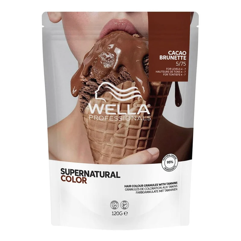 Wella Professionals Supernatural Color Cacao Brunette 5/75 120gr - coloration semi-permanente naturelle