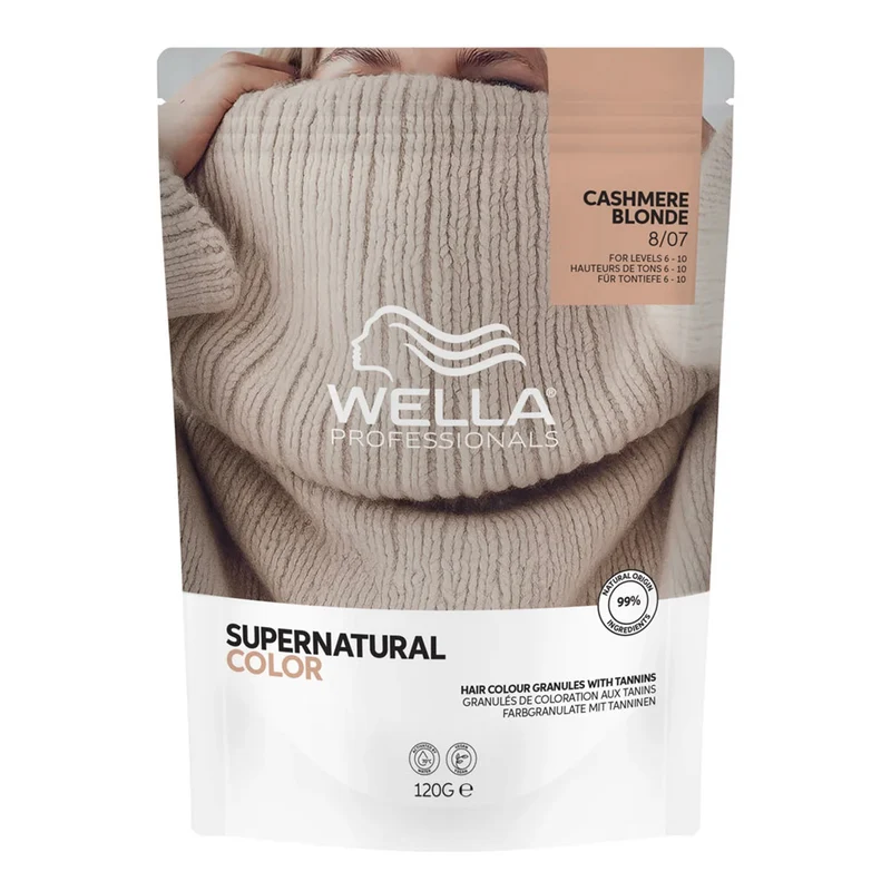 Wella Professionals Supernatural Color Cashmere Blonde 8/07 120gr - coloration semi-permanente naturelle