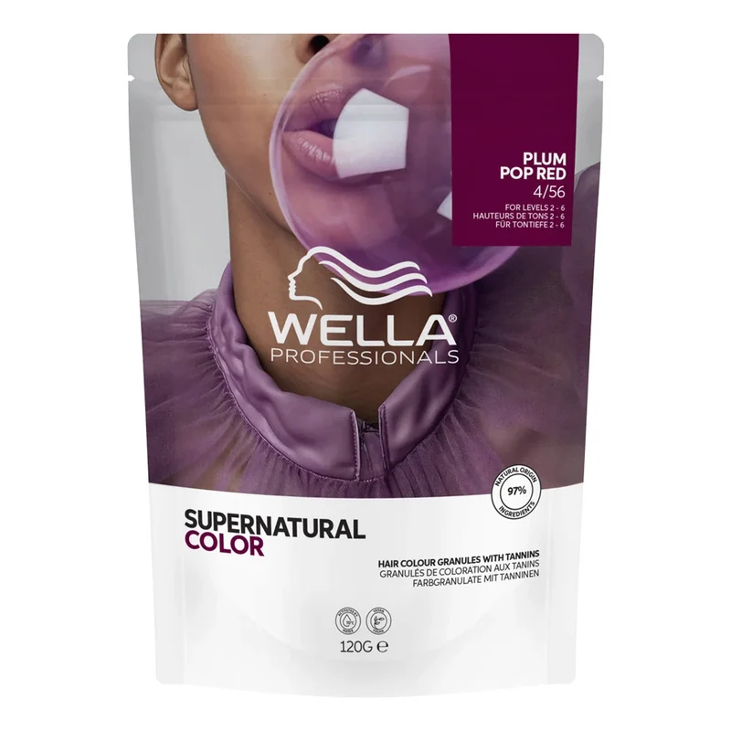 Wella Professionals Supernatural Color Plum Pop Red 4/56 120gr - coloration semi-permanente naturelle