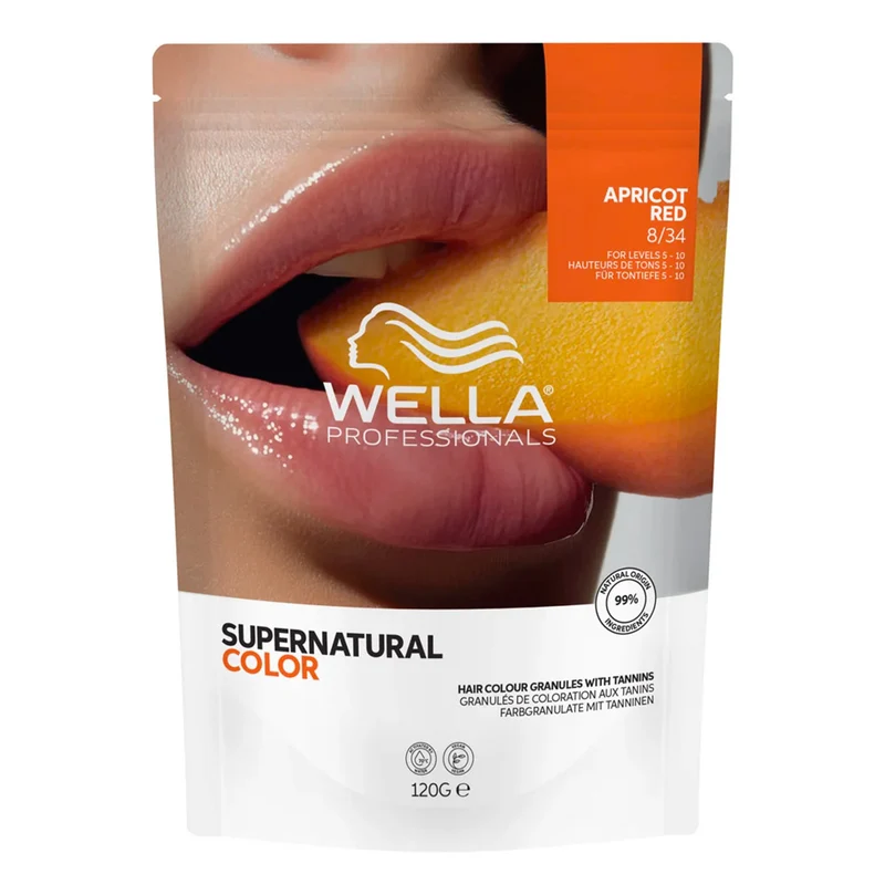 Wella Professionals Supernatural Color Apricot Red 8/34 120gr - coloration semi-permanente naturelle