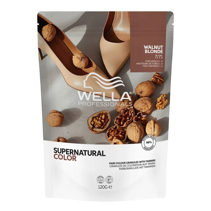 Wella Professionals Supernatural Color Walnut Blonde 7/71 120gr - coloration semi-permanente naturelle