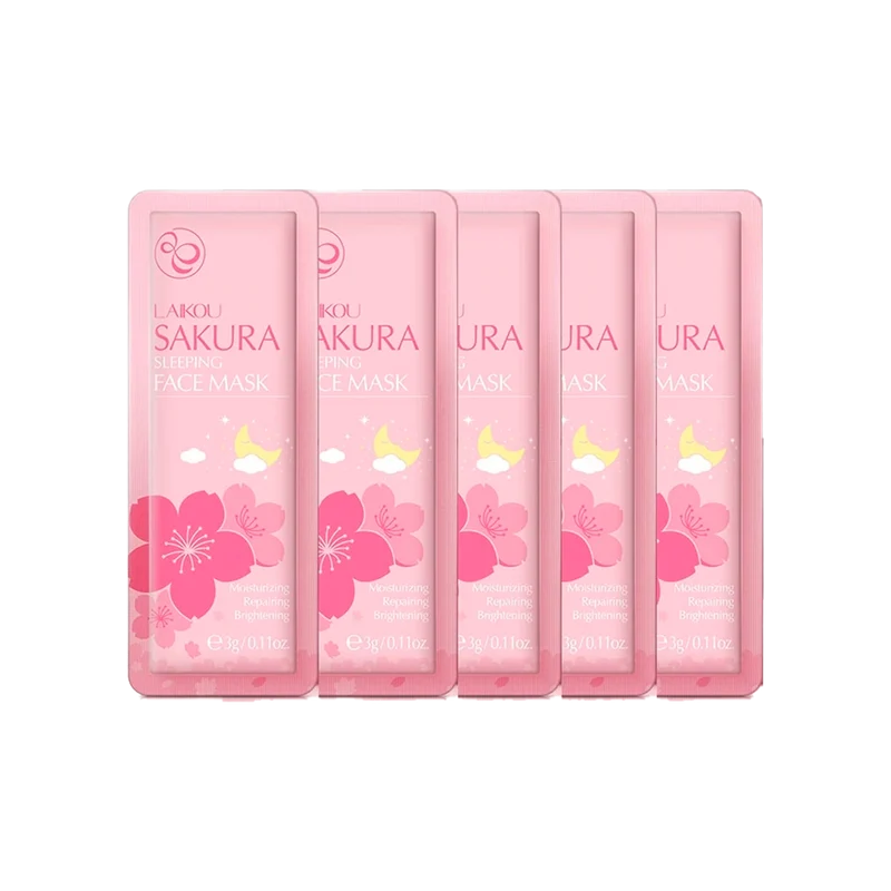 Lot de 5 Masques Hydratants de nuit visage